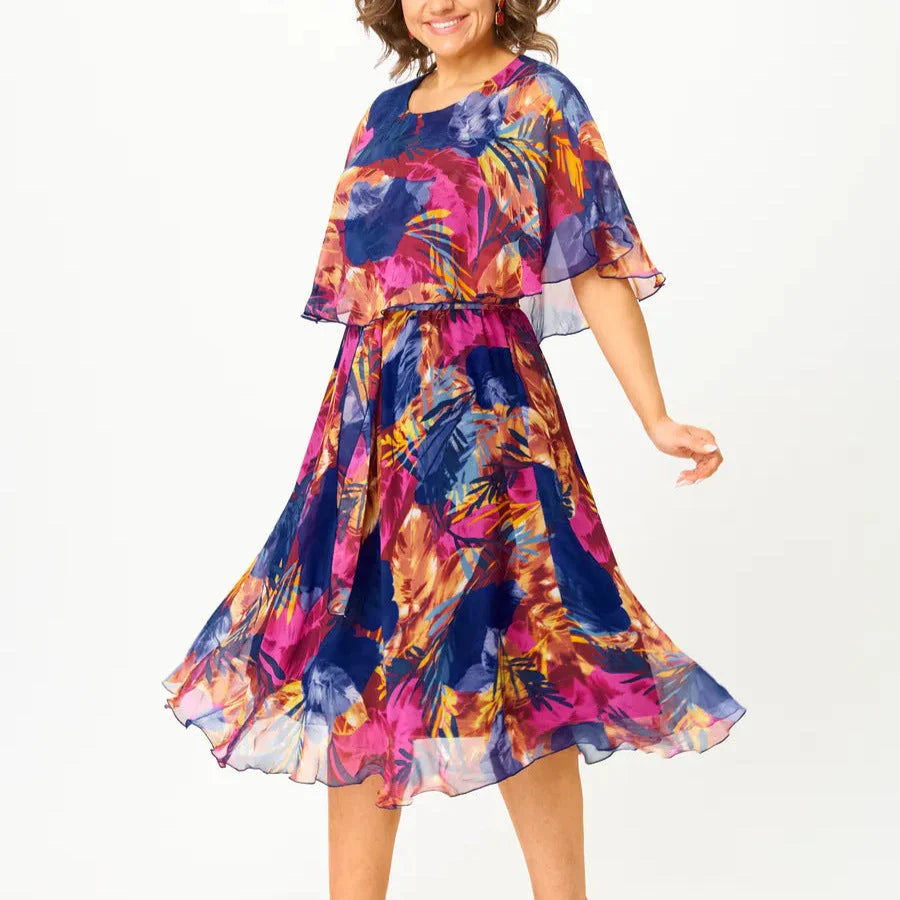 Tanya™ | Comfortable plus Size Chiffon Dress