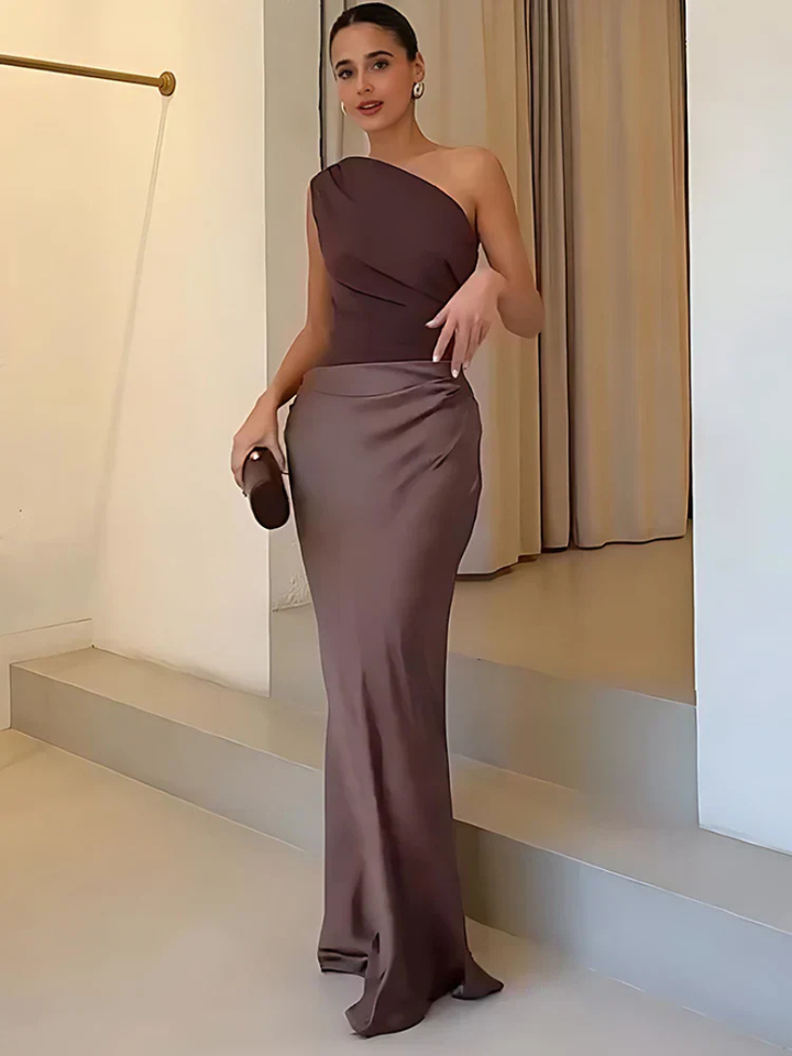 Isha™ | One Shoulder Maxi Dress