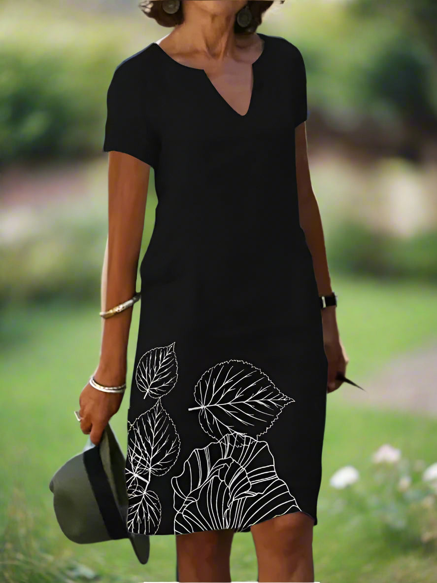 Ellen™ | Graceful V-Line Dress