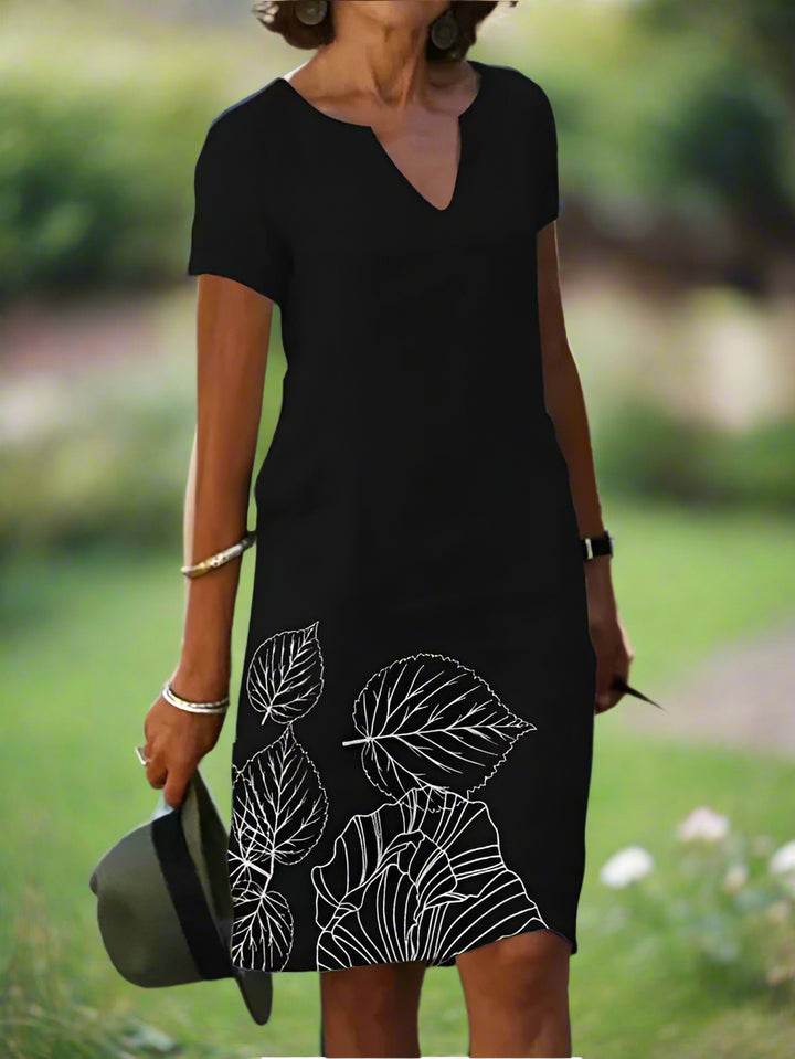 Ellen™ | Graceful V-Line Dress