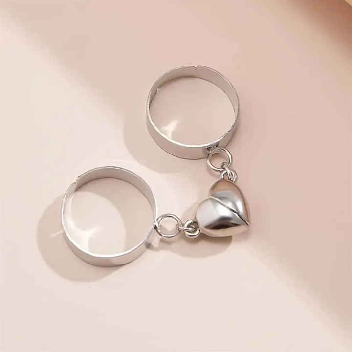 LYNN & CO | DuoHartje™ - Verbonden Ring Set