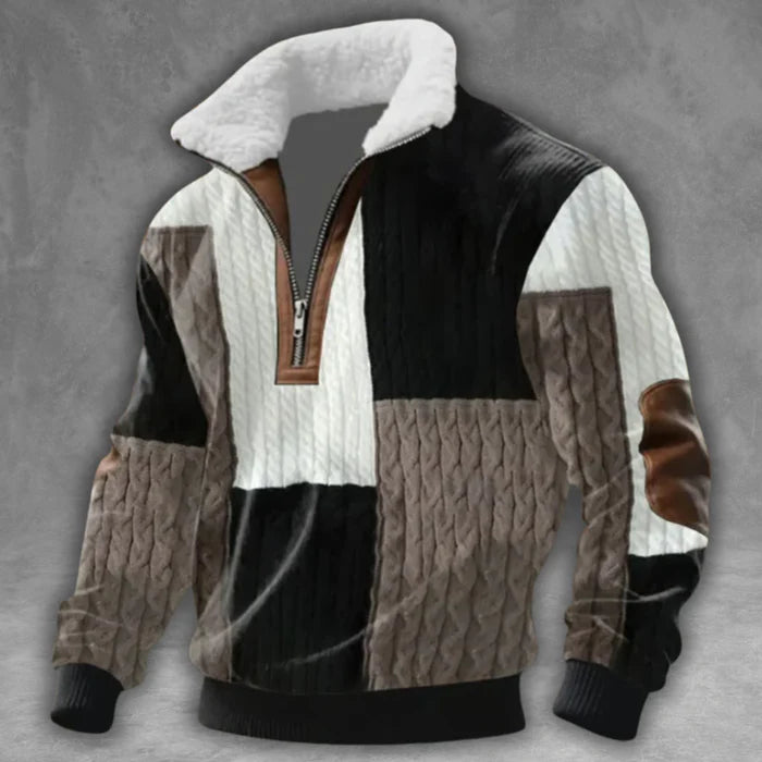 Laurence™ | Stylish Collar Half-Zip Sweater