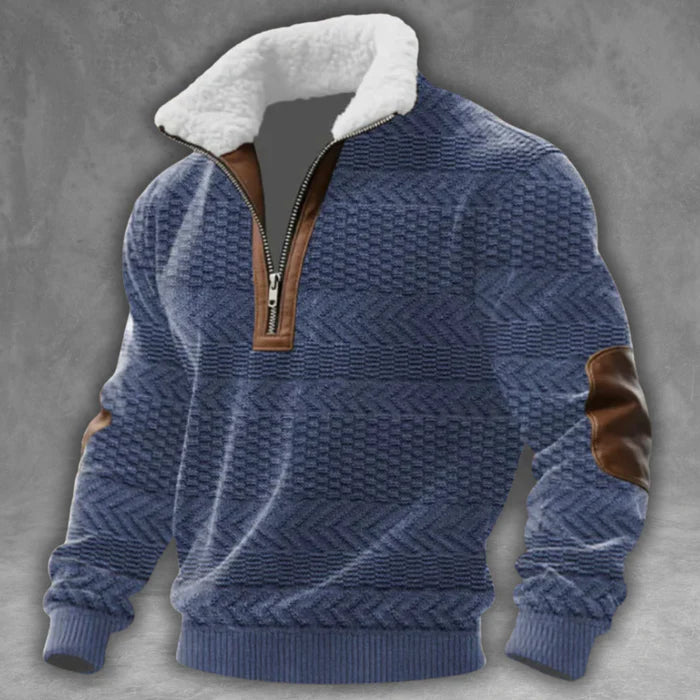 Laurence™ | Stylish Collar Half-Zip Sweater