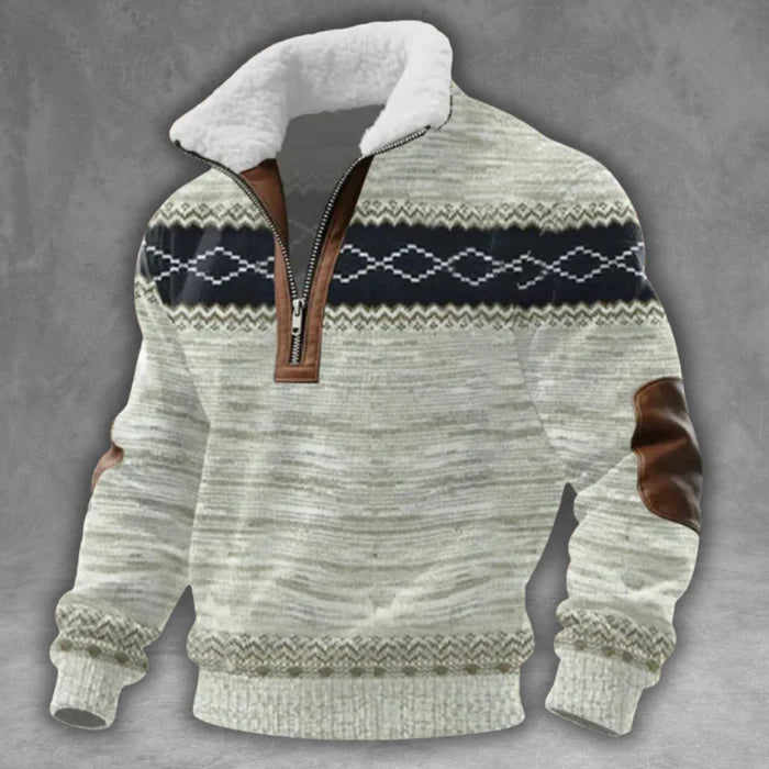 Laurence™ | Stylish Collar Half-Zip Sweater