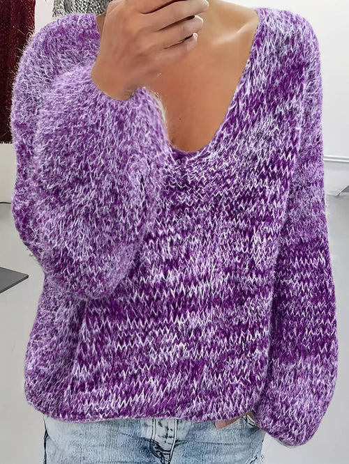 Verissa™ | Knitted  V-neck Sweater