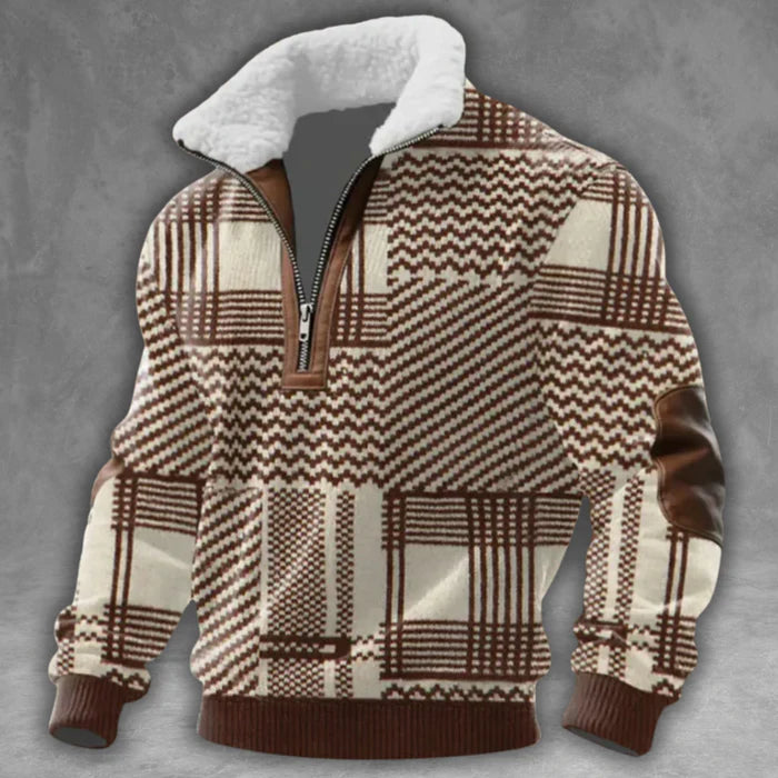 Laurence™ | Stylish Collar Half-Zip Sweater
