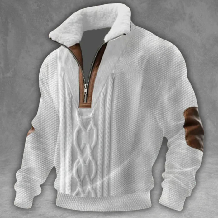 Laurence™ | Stylish Collar Half-Zip Sweater