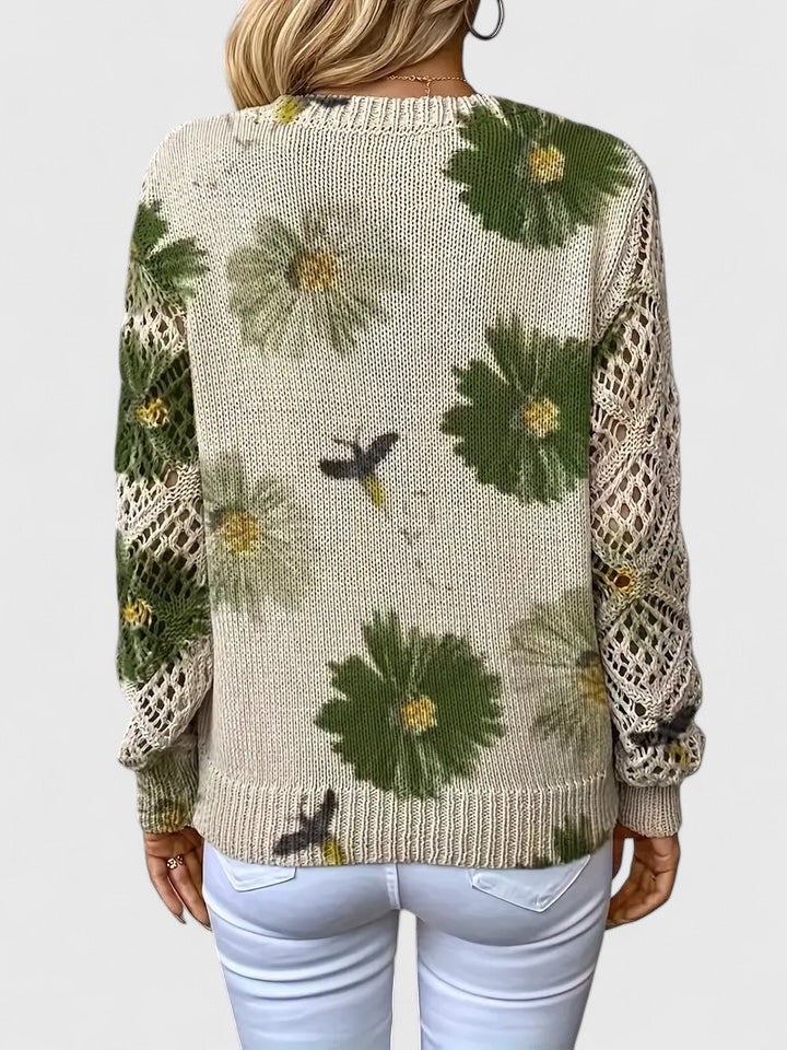 Esabella™ | Elegant Sweater with Floral Design