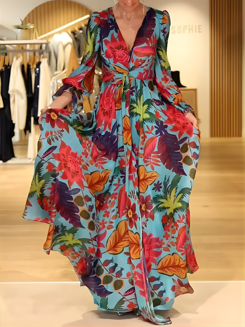 Saelene™ | V-neck Maxi Dress