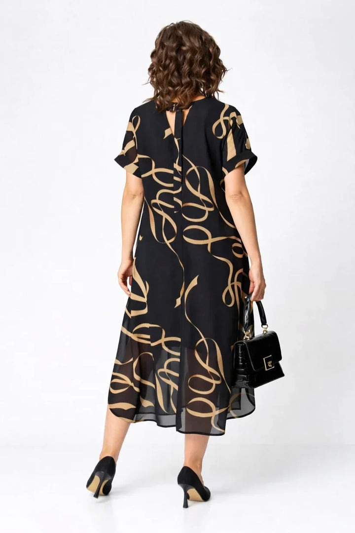 Elara V-Neck Midi Dress