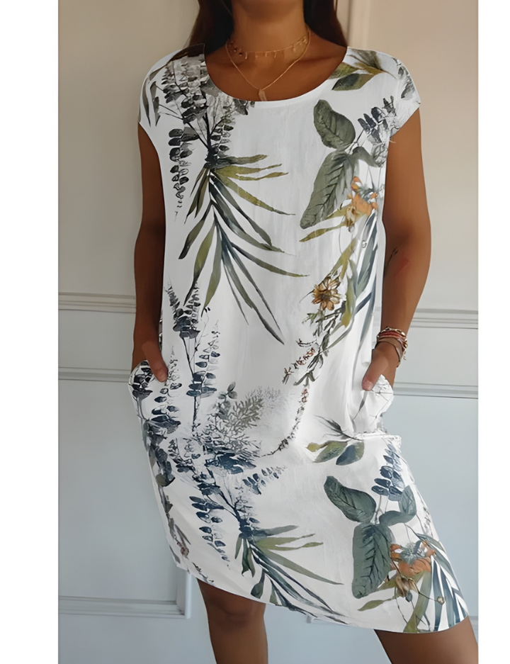 Sloane™ | Short Sleeve Printed Mini Dress