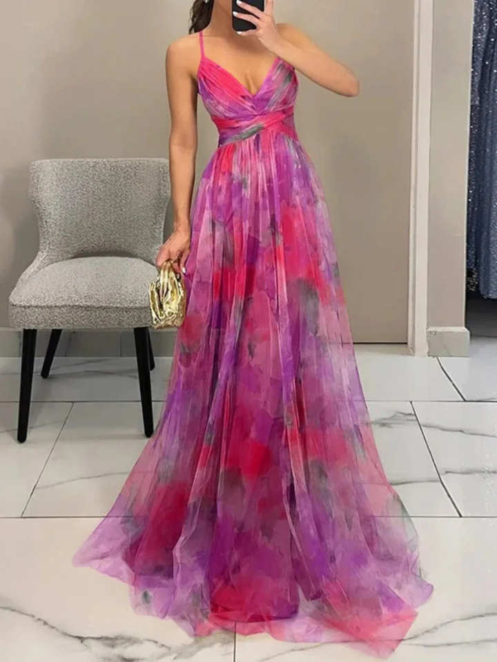 Wendy™ | Floral Elegance Maxi Dress