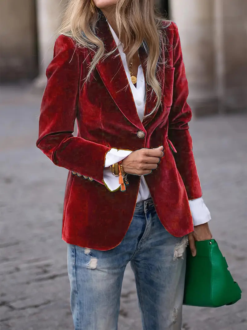 Florina™ | Classic Velvet Blazer