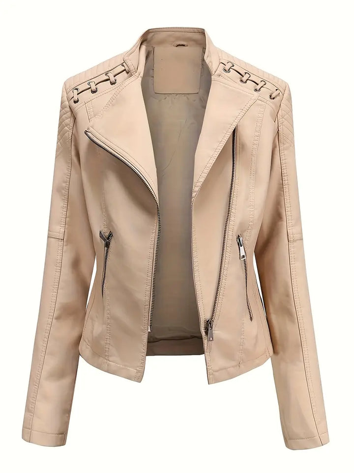 Branna™ | Zippered Biker Jacket