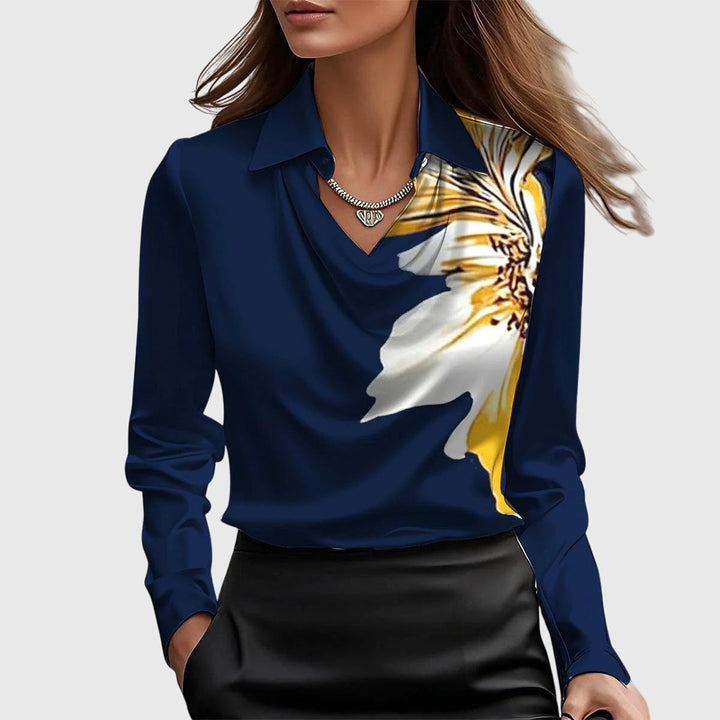 Aisha™ | Shiny Fluid Blouse
