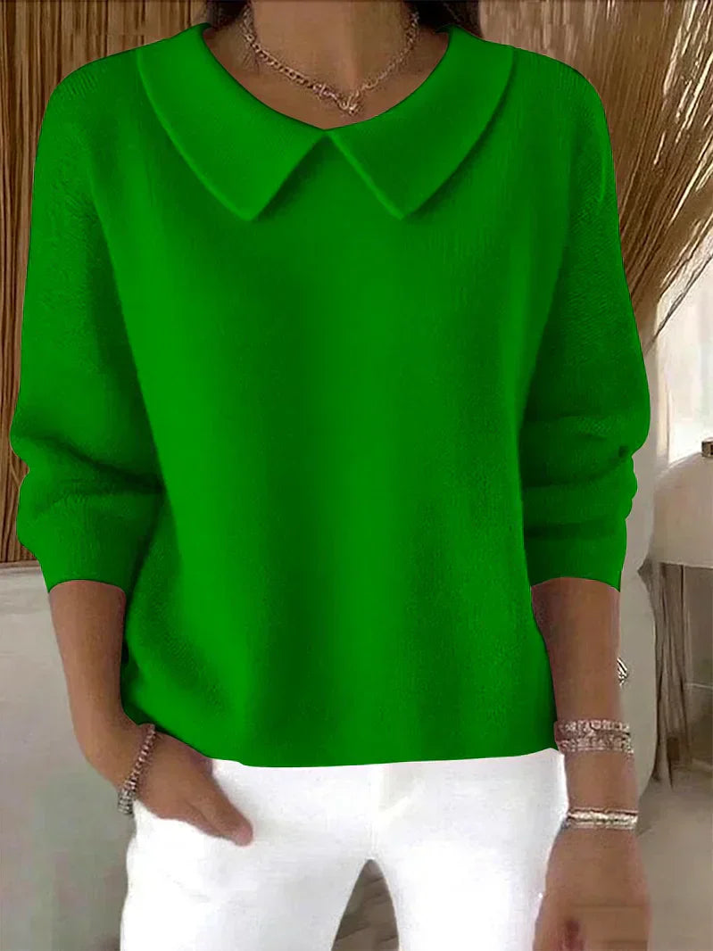 Danika™ | Soft Collar Knit Sweater