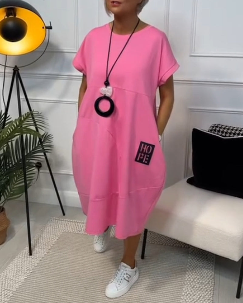 Nivelle™ | Casual Text Dress