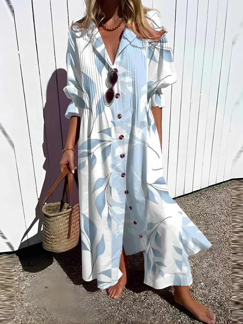 Welina™ | Artistic Pattern Flow Dress