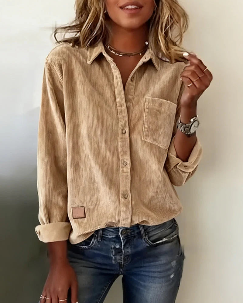 Mirelle™ | Lapel Collared Shirt