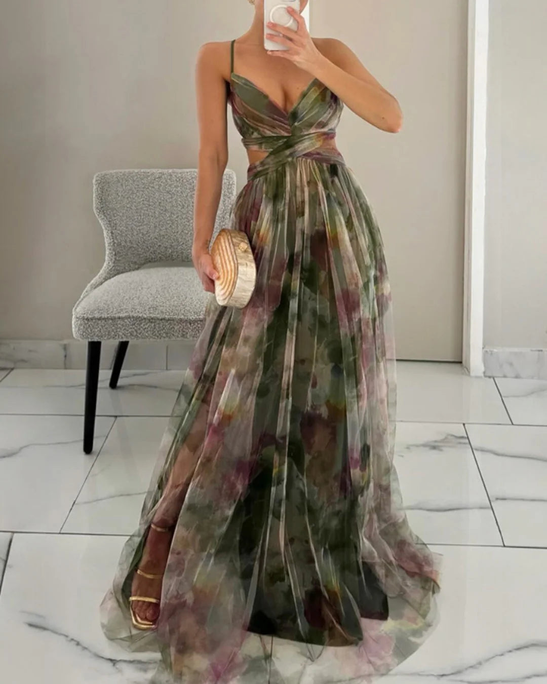 Jessira™ | Romantic Gradient Tulle Maxi Dress