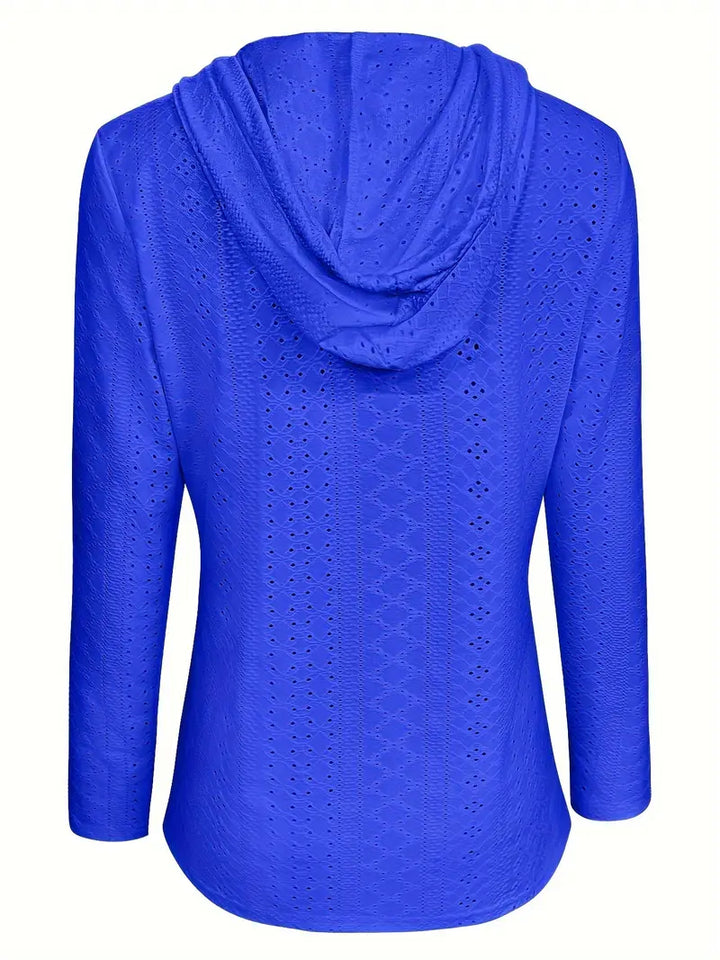 Wendela™ | Button Eyelet Hoodie