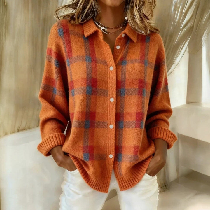 Janette™ | Checked Knit Sweater