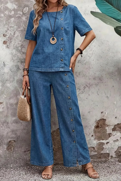 Zylith™ | Denim 2-Piece Set