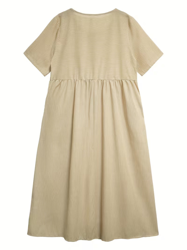 Myrren™ | Round-neck Striped Dress
