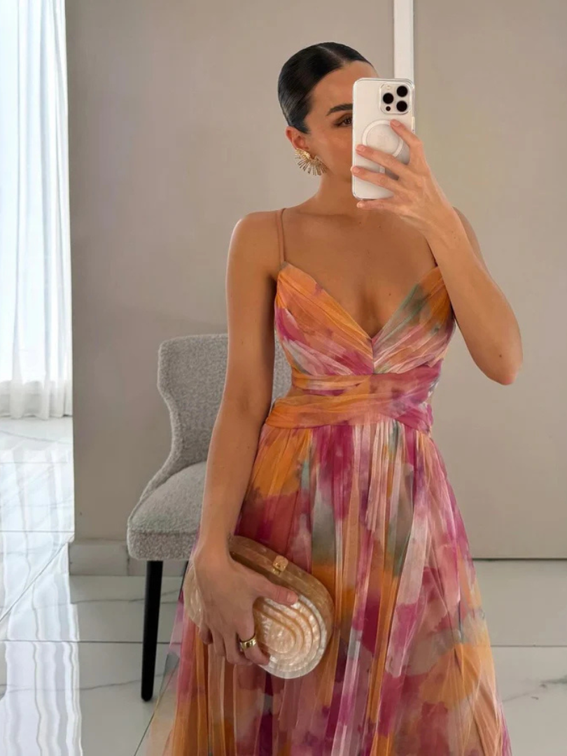 Wendy™ | Floral Elegance Maxi Dress