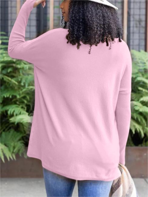 🎁Hot Sale 50% OFF⏳LONG SLEEVE THUMBHOLE SWEATER POCKET TUNIC