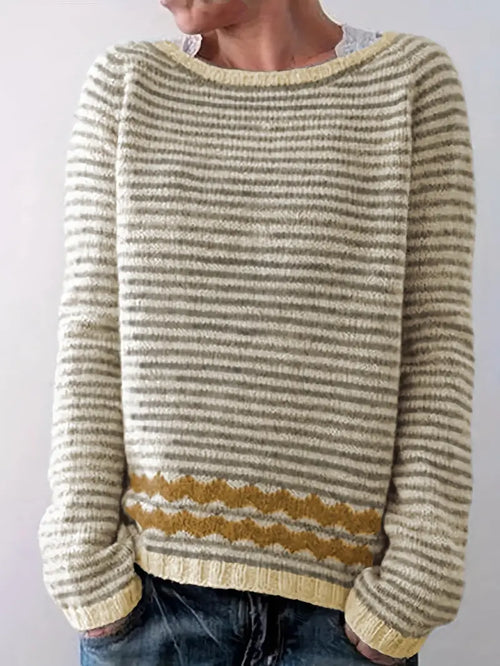 Elvonna™ | Striped Patterned Sweater