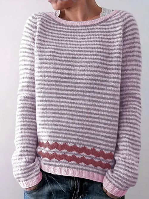 Elvonna™ | Striped Patterned Sweater