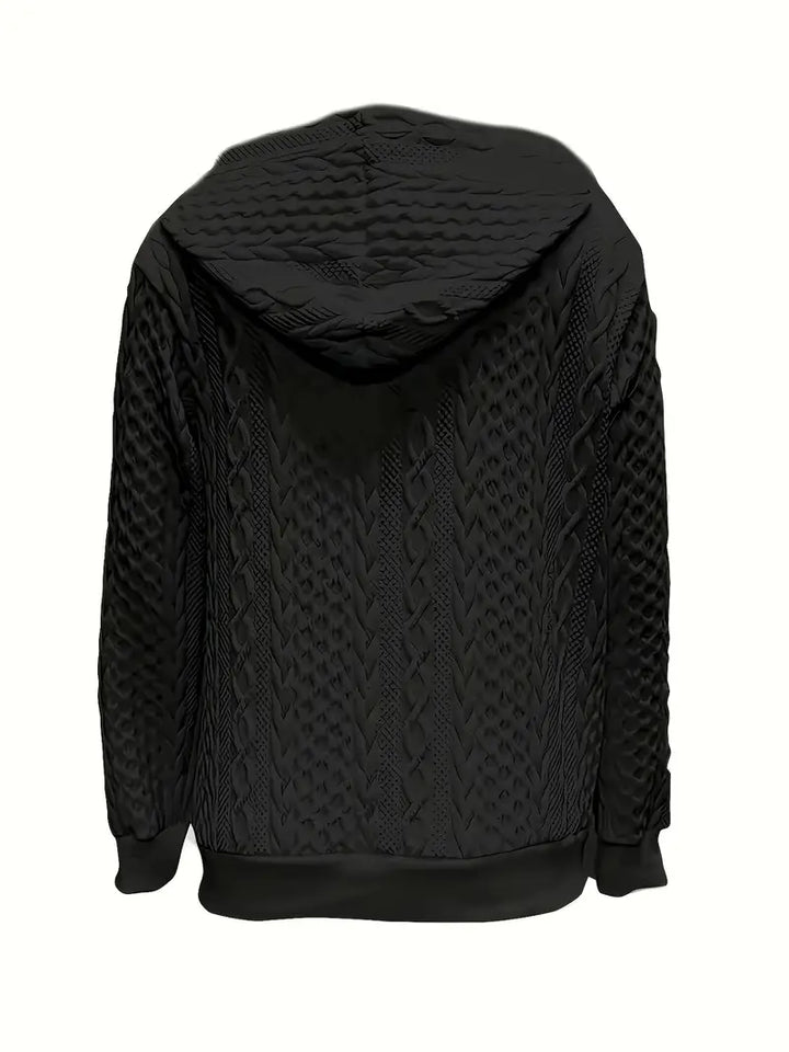 Aeliana™ | Quilted Zip-Up Hoodie
