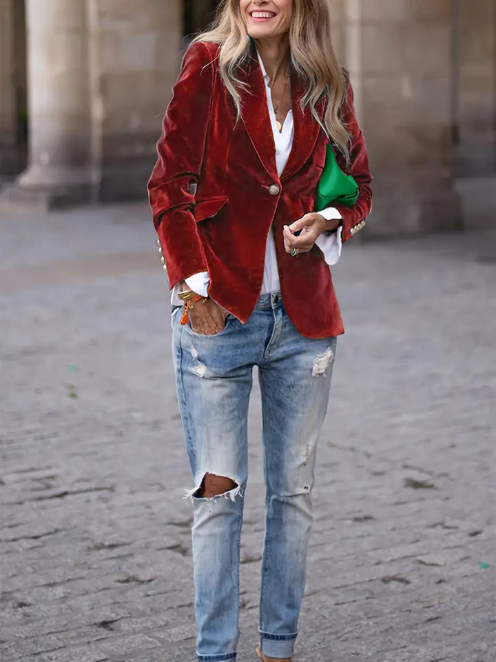 Florina™ | Classic Velvet Blazer