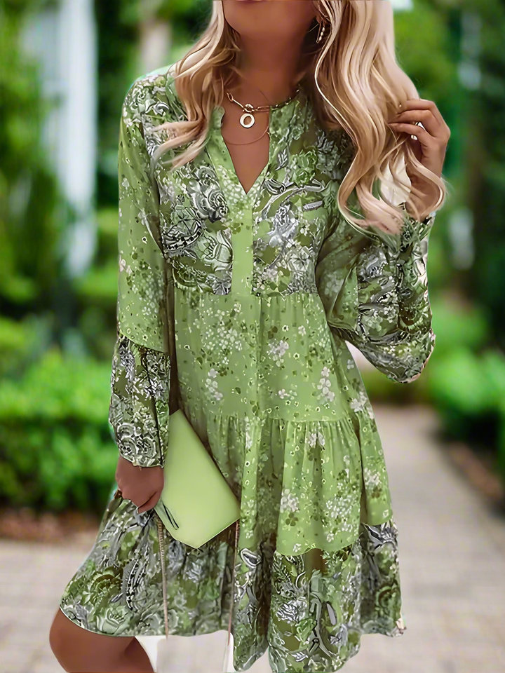 Delara™ | Soft Patterned Boho Style Dress