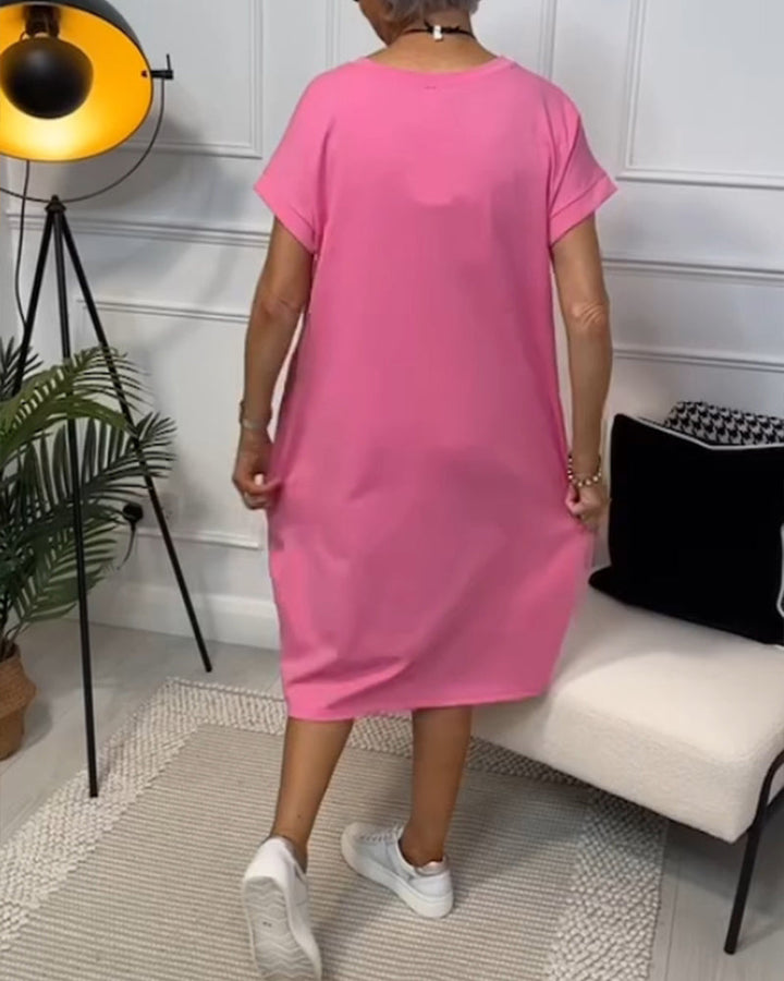 Nivelle™ | Casual Text Dress