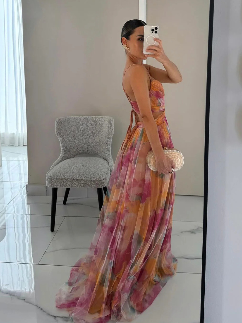 Wendy™ | Floral Elegance Maxi Dress