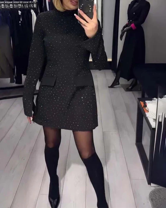 Civelle™ | Elegant Polka-Dotted Dress