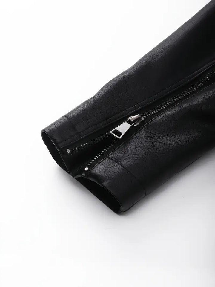 Jorisa™ | Everyday Zippered Leather Jacket