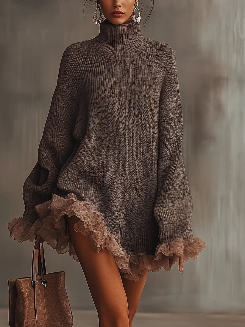Arvienne™ | Ruffled Hem Mini Dress