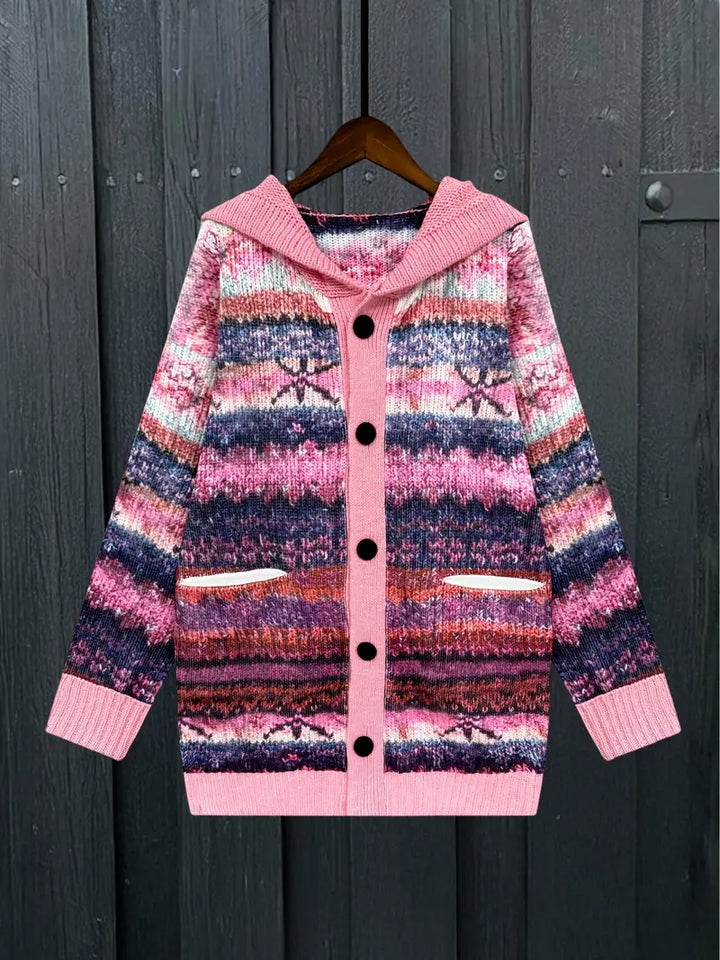 Perlina™ | Elegant Hooded Cardigan