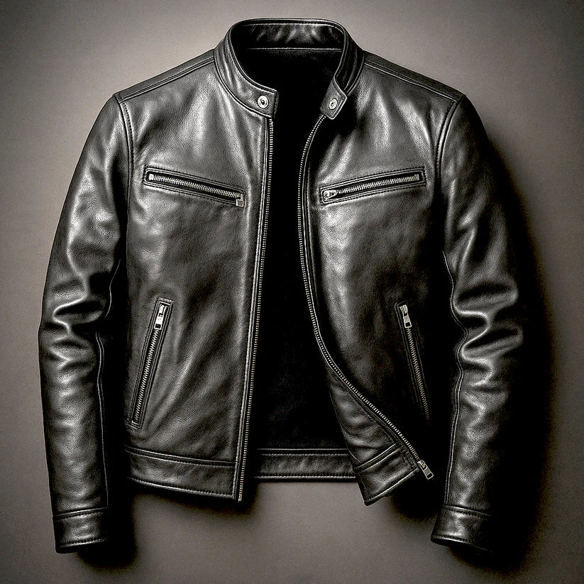 Jorvick™ | Classic Leather Biker Jacket