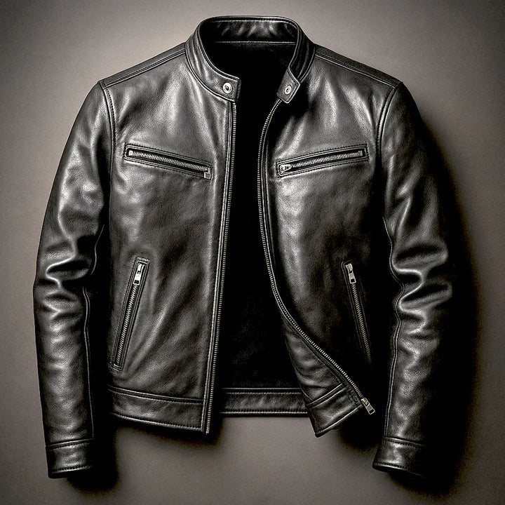 Jorvick™ | Classic Leather Biker Jacket