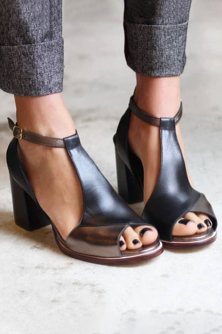 Zanith™ | Bold Patch Crossover Heels