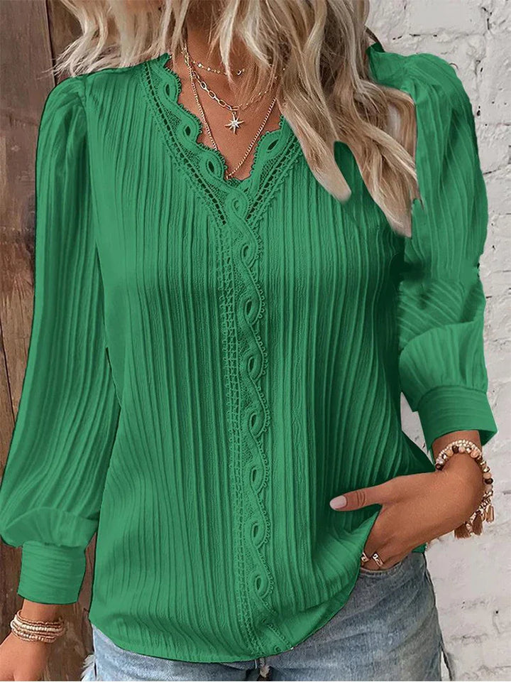 Palesa™ | Blouse Met Kantdetails