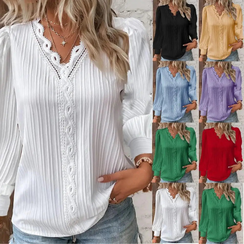 Palesa™ | Blouse Met Kantdetails