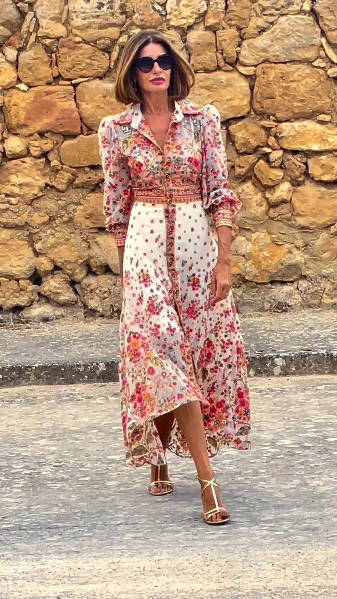 Yustina™ | Elegant Bloom Maxi Dress