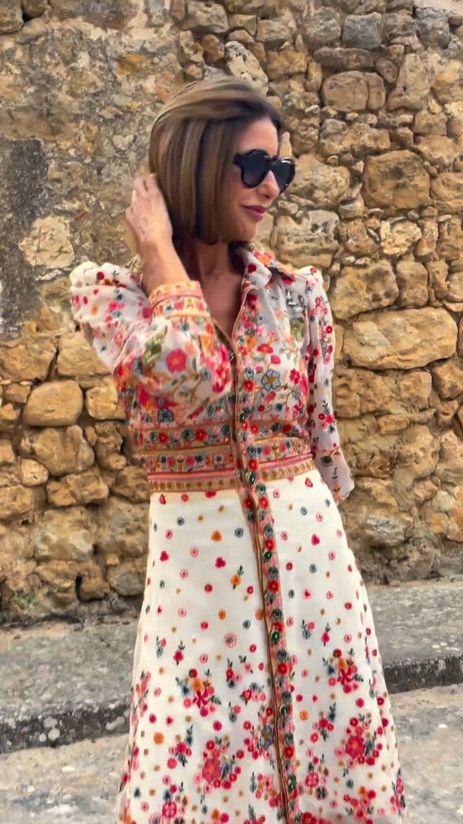Yustina™ | Elegant Bloom Maxi Dress