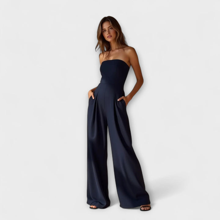 Quelira™ | Elegant Strapless Jumpsuit