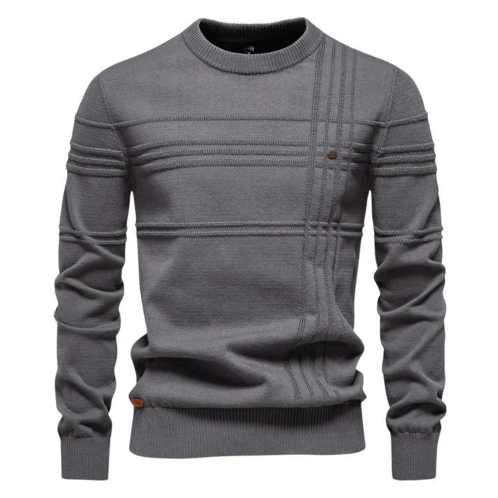 Robbie™ | Casual Textured Crew Neck Sweater
